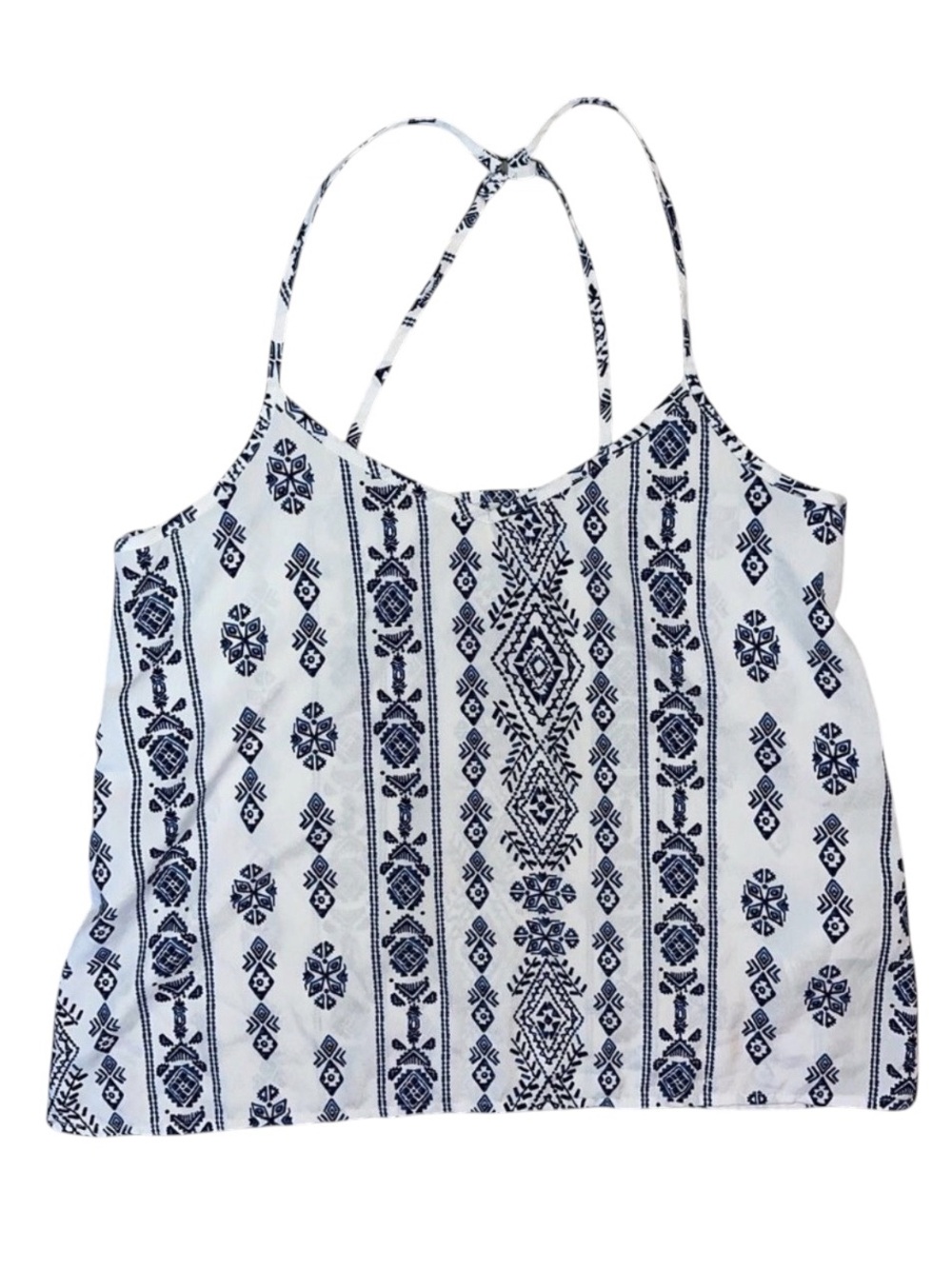 Hollister White Spaghetti Strap Tank Top